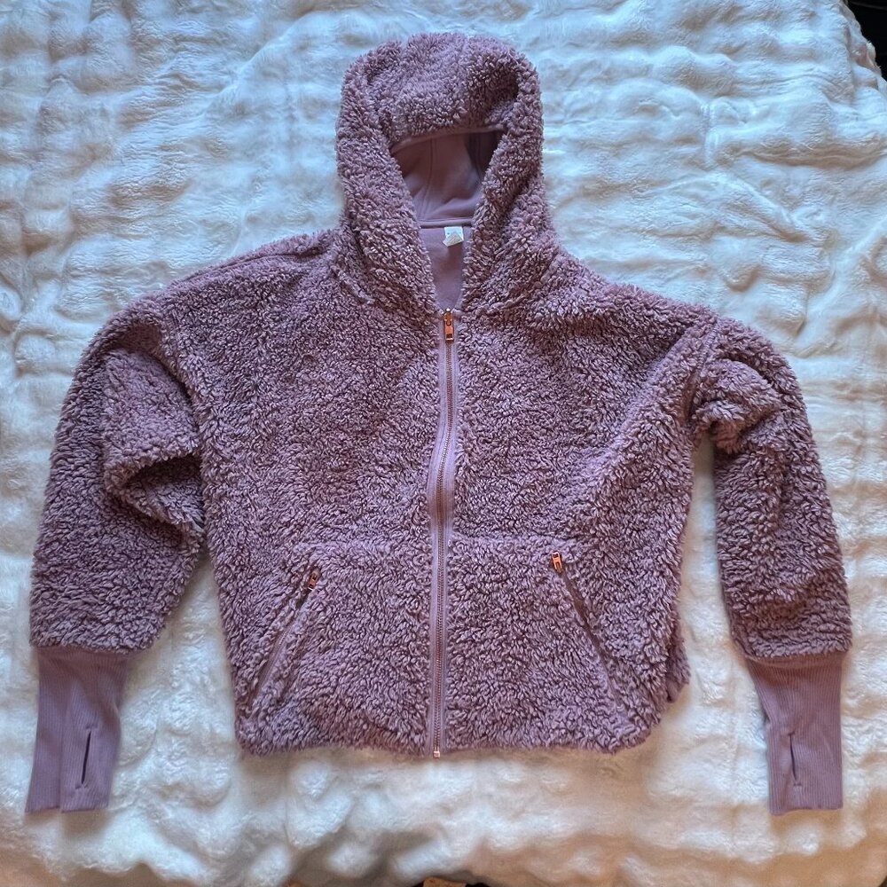 Purple Athleta Zip Hoodie Jacket, Size Medium